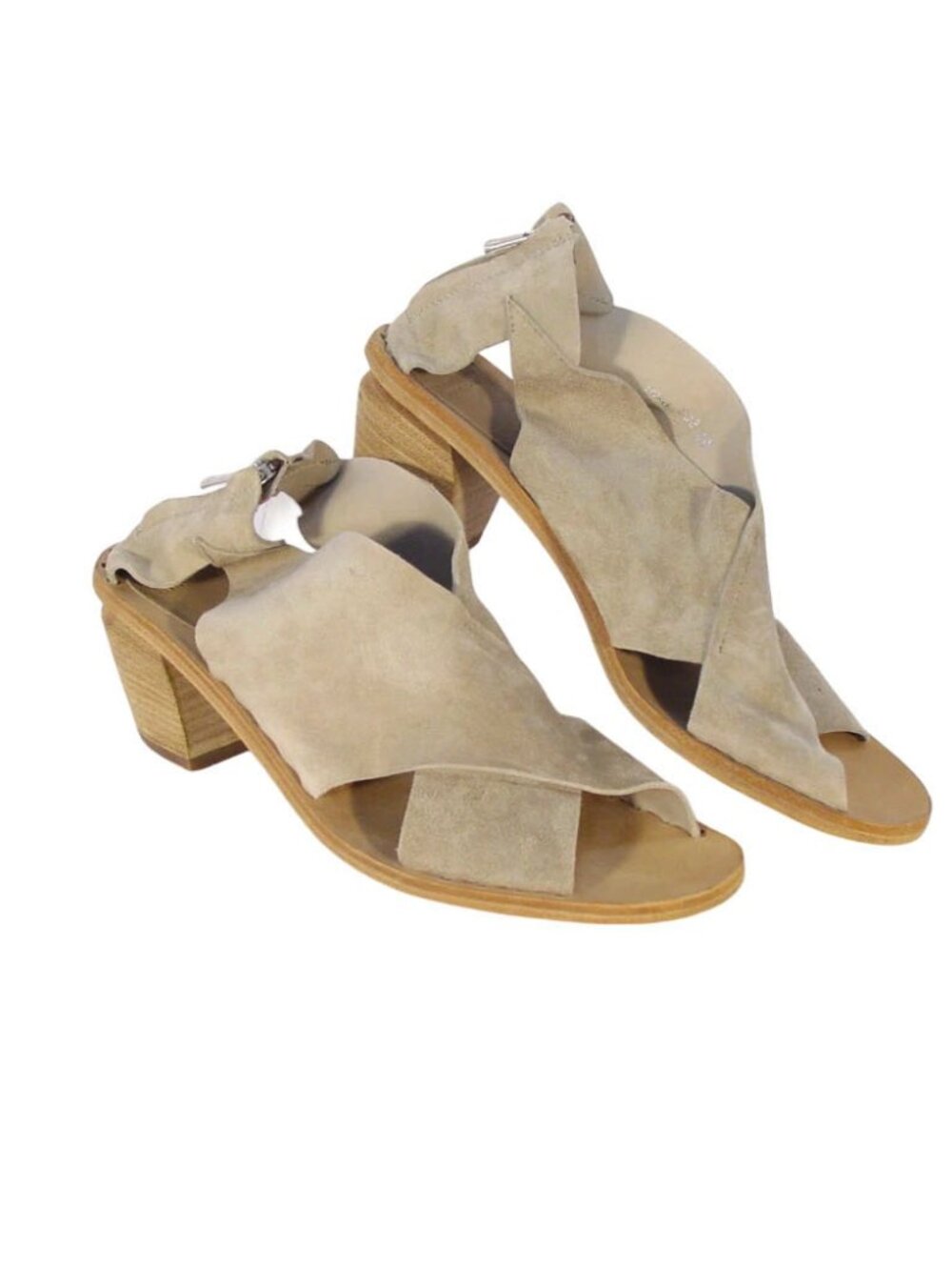 OFFICINE CREATIVE Soiree New $600 Suede Heeled Sandals 40/10 - Made in ITALY - Picture 9 of 12